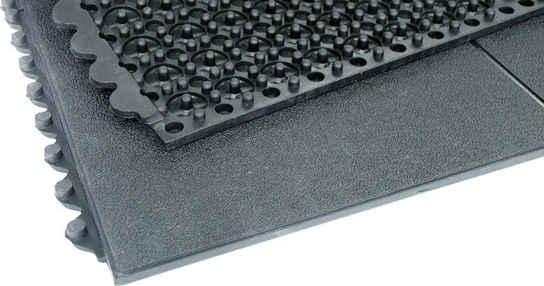 Tapis de travail MILTEX, YOGA SOLID Basic noir L90xP90 cm
