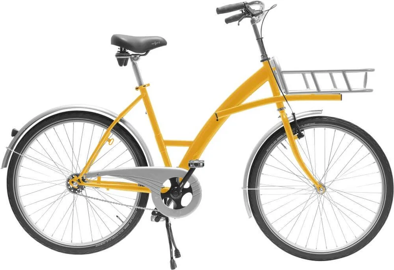 Vélo de transport NEUTRE, mode jaune avec porte-charge
