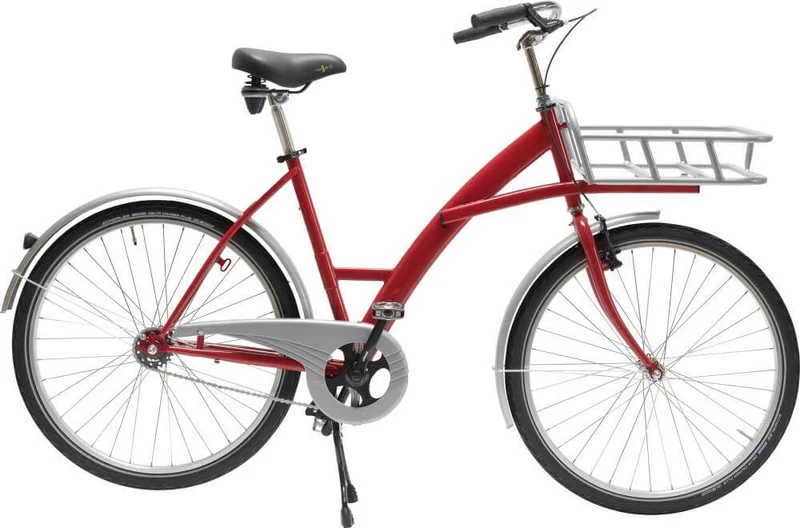 Vélo de transport NEUTRE, mode rouge avec porte-charge