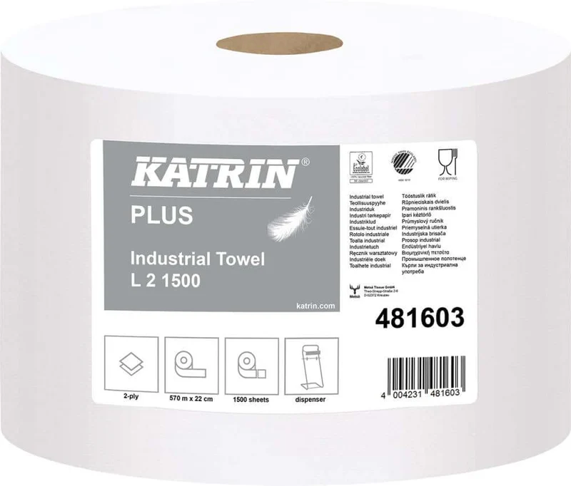 Papier de nettoyage NEUTRE, blanc 4 plis 38x36cm 1000 feuilles
