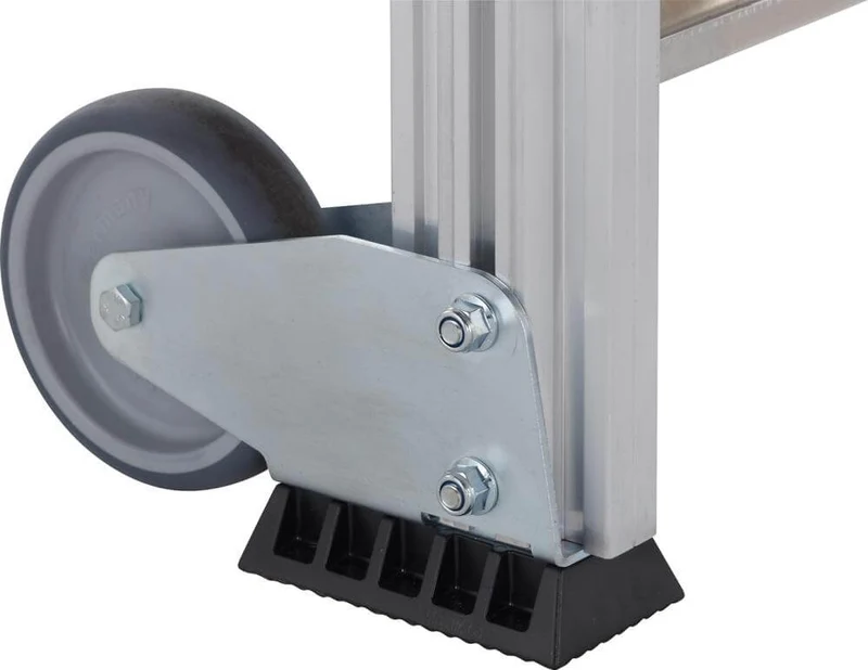 Plate-forme d'escalier ZARGES, mobile 45G3 marches 1000 mm de large hauteur 0,60 m