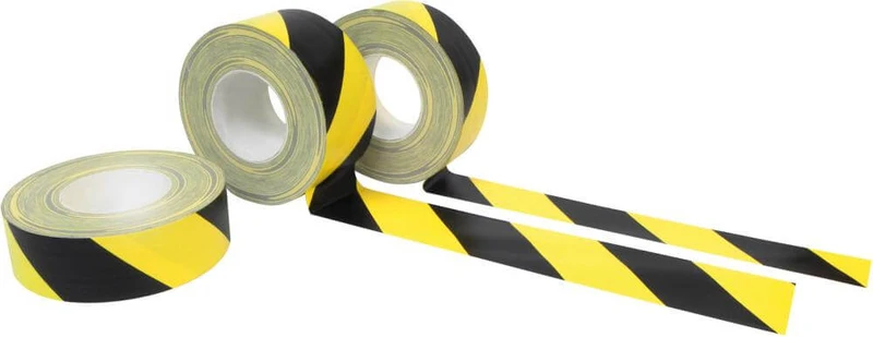 Ruban de marquage au sol DANCOP, B75mmxL33mxS0,20mm PVC jaune UE 5 rouleaux