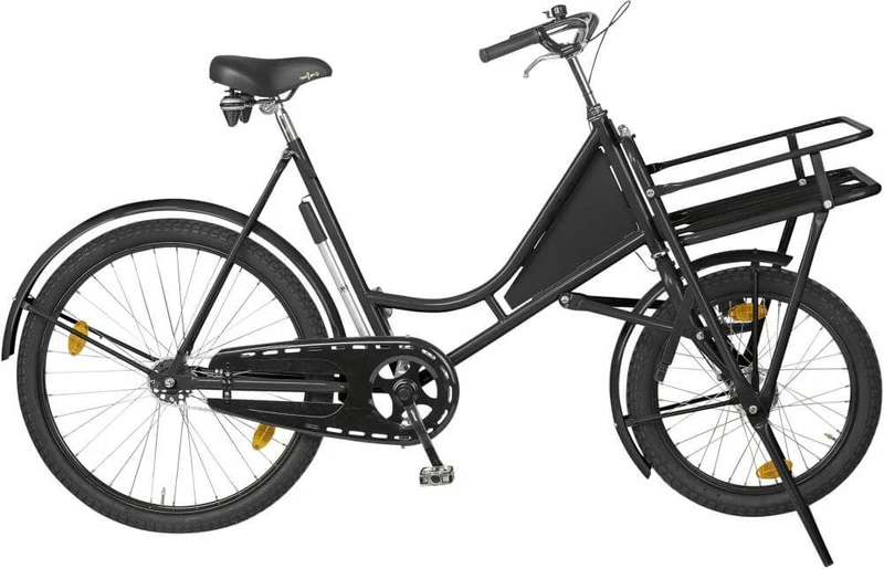 Vélo cargo NEUTRE, noir classique avec porte-charges