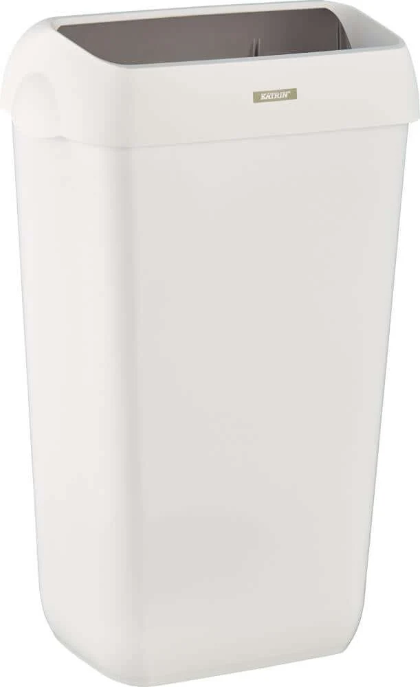 NEUTRE, poubelle Katrin 25L avec couvercle, blanche