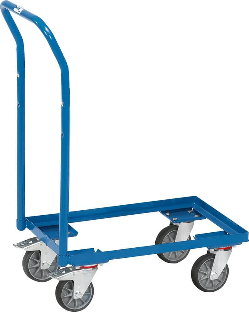 Rouleau Eurobox FETRA, avec poignée, surface de chargement 605 x 405 mm