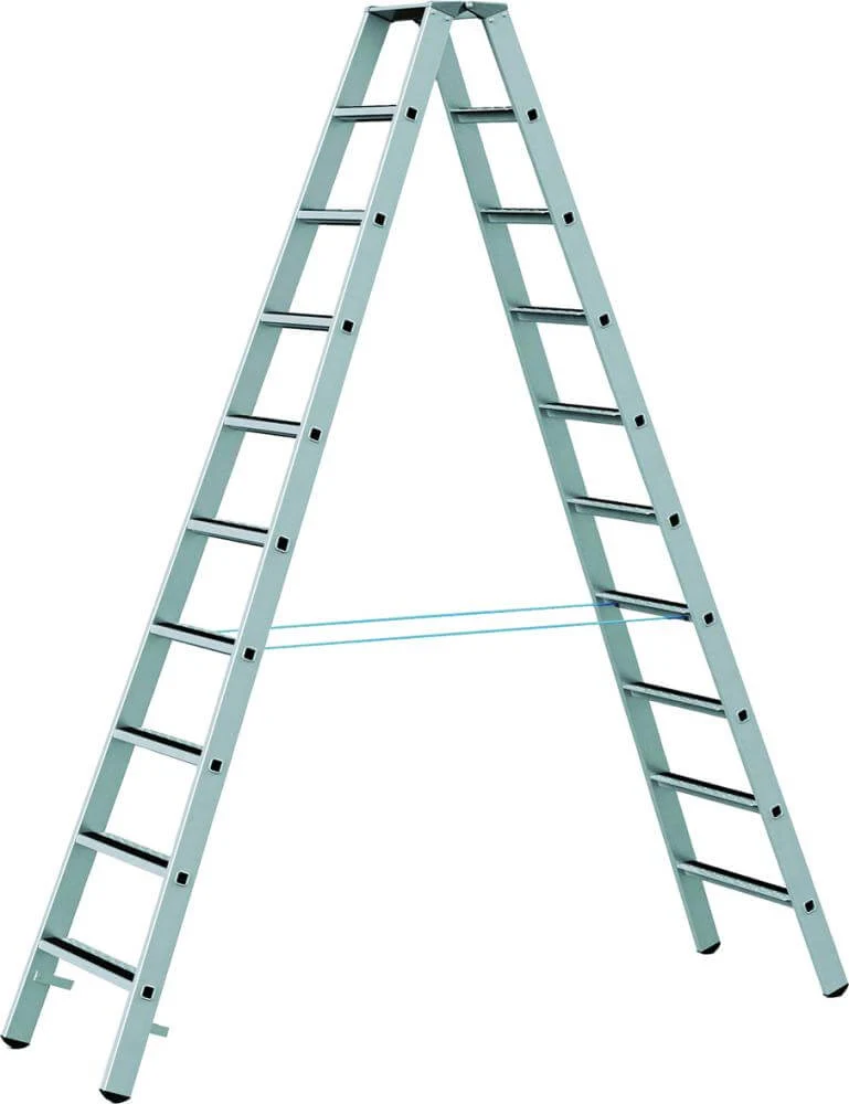 Échelle à marches ZARGES, R13step B 2x16 marches Longueur de l'échelle 4,51 m Hauteur de travail 5,70 m