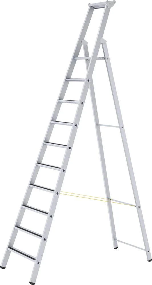 Échelle à marches ZARGES, R13step S 10 marches Hauteur de la plateforme 2,64 m Hauteur de travail 4,65 m