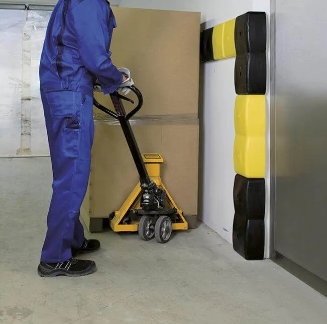 Profilé de protection murale ASECOS, 500 étroit PE noir VE2