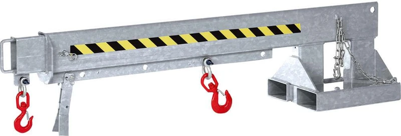 Bras de grue NEUTRE, type RKA-3, extensible 6 fois, 3000 kg, non réglable, 2220-3720, galvanisé