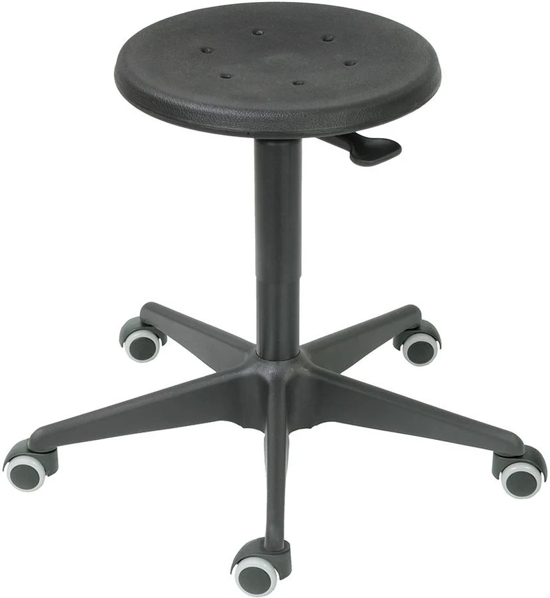 Tabouret ESD neutre, PU, ​​roulettes