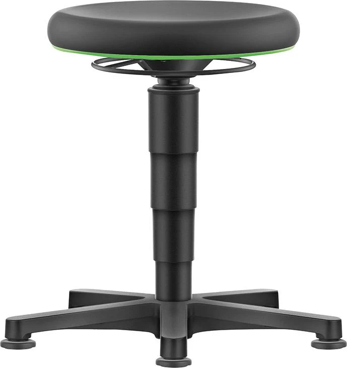 Tabouret pivotant BIMOS, mousse intégrée, hauteur d'assise 450 - 650 mm avec patins