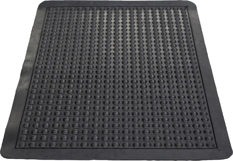 Tapis de yoga MILTEX anti-salissures, modèle Yoga Dome Oil, tapis individuel 60 x 90 cm, noir