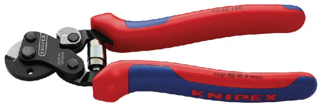 Coupe-câbles KNIPEX, tête brunie, poignées avec poignée multi-matières