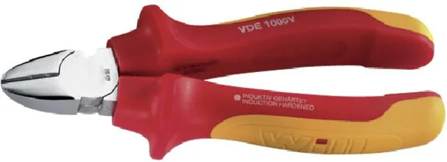 Pince coupante latérale VDE PRECITOOL, chromée avec gaine multi-composants