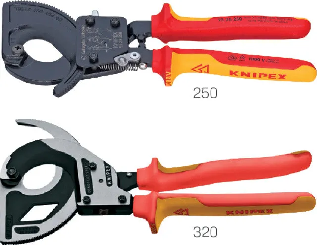 Coupe-câbles VDE KNIPEX, laqué avec gaine multicouche