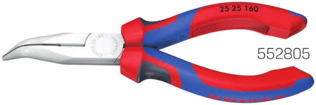 Pince plate et ronde KNIPEX, polie, avec gaine multicouche