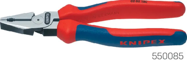 Pince combinée à forte puissance KNIPEX, polie avec gaine multicouche