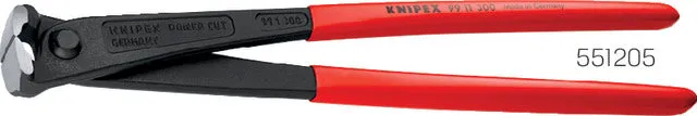 Pince KNIPEX, tête polie, poignées gainées de plastique