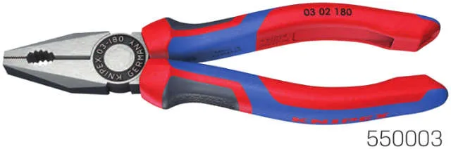 Pince combinée KNIPEX, polie avec gaine multicouche