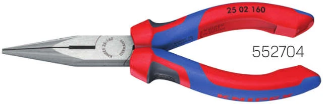 Pince plate et ronde KNIPEX, polie, avec gaine multicouche