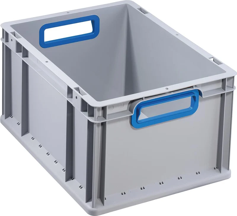 EuroBox PRECITOOL, 422,400x300x220mmPoignée ouverte, gris/bleu