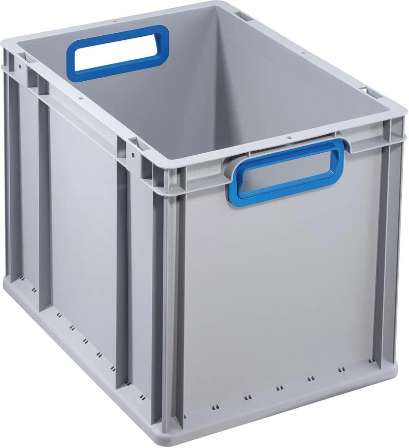 EuroBox PRECITOOL, 432,400x300x320mmPoignée ouverte, gris/bleu