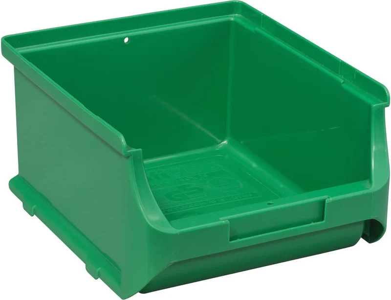 Bac de rangement ouvert PRECITOOL, taille 2B L137xP160xH82 mm vert allit