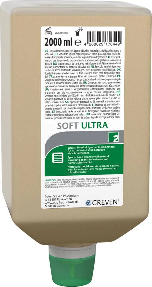 GREVEN, GREVEN SOFT ULTRA EN BOUTEILLES VARIO DE 2 L