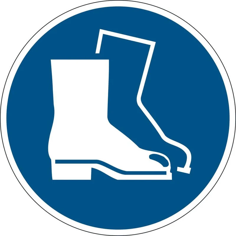 Panneau de sécurité DURABLE, utiliser une protection pour les pieds D 430 mm, autocollant