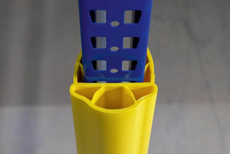 Protection de rayonnage DANCOP, Alfa jaune H600 mm L75-100 mm