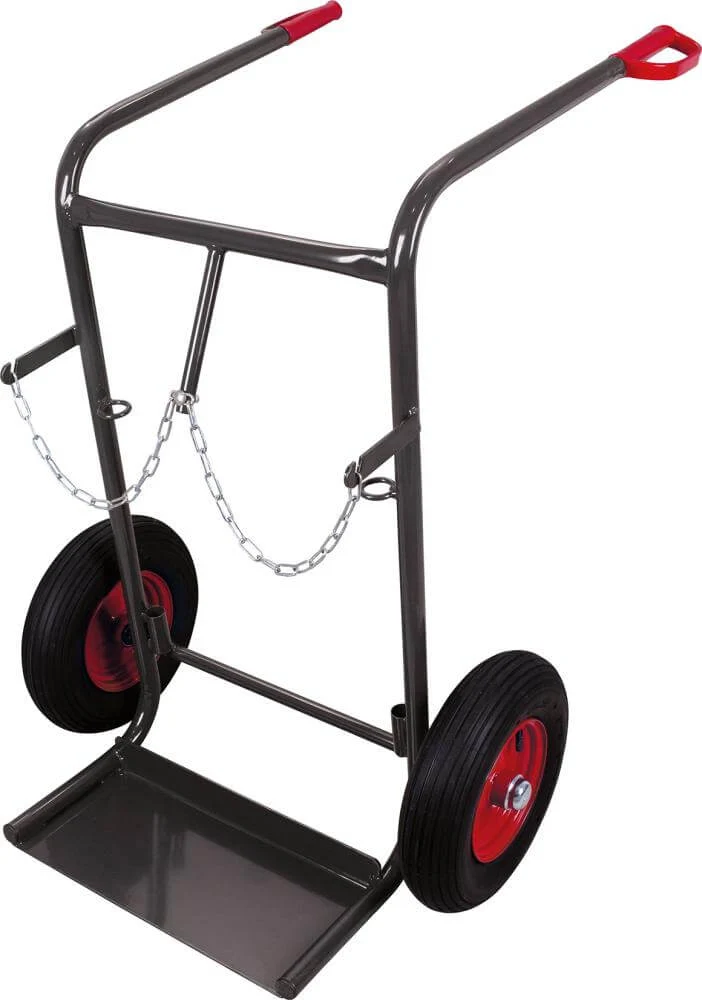 Chariot porte-bouteilles en acier VARIOFIT, pour 40 - 50 Ltr. RAL 7016 fk-1301/AG