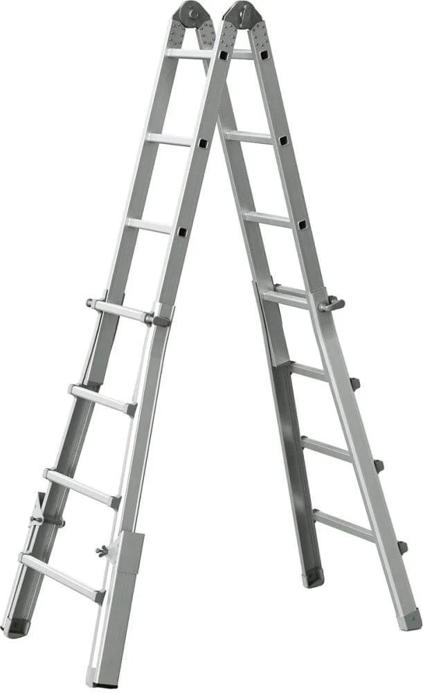 Échelle télescopique en V ZARGES, Variomax 4x4 Longueur max 4,2m Hauteur de travail 5m