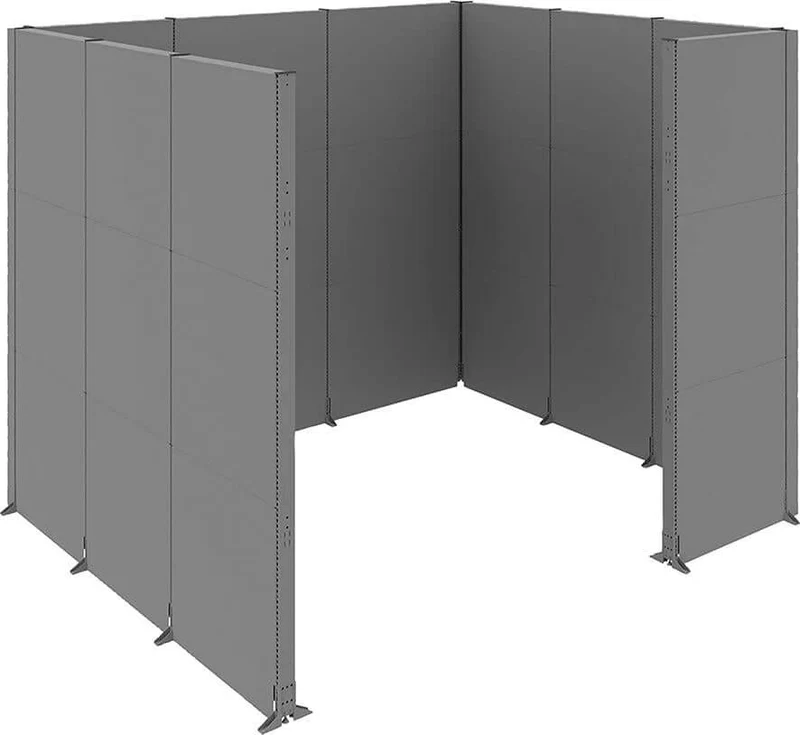 Cabine acoustique OTTO KIND, L 3730 x P 3230 x H 29600 mm, RAL 7037