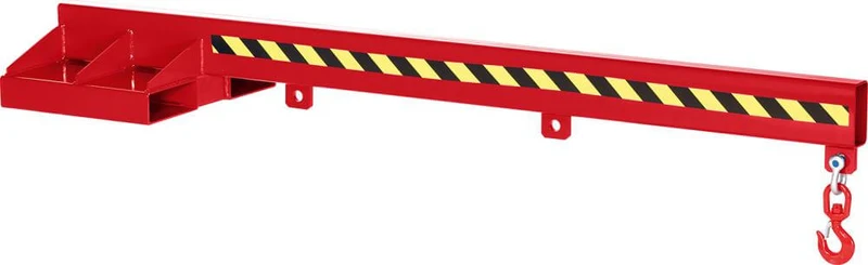 Bras de levage NEUTRE, Type RLA-2,5 2400 2500kg non réglable en hauteur max. 2400mm RAL 3000 rouge feu