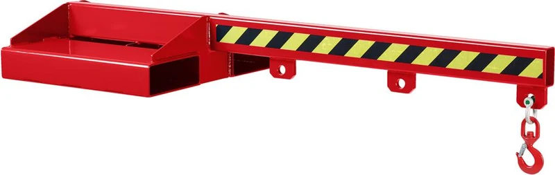 Bras de levage NEUTRE, Type RLA-1 1500 1000kg non réglable en hauteur max. 1500mm RAL 3000 rouge feu