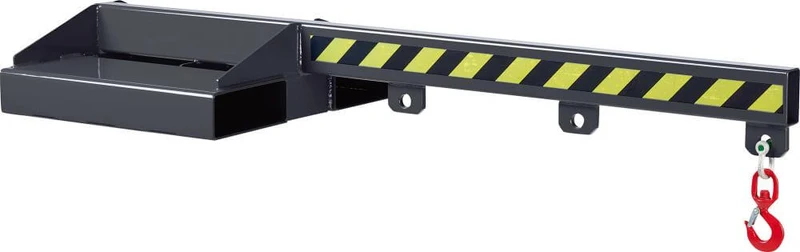 Bras de charge NEUTRE, Type RLA-2,5 1500 2500kg non réglable en hauteur max. 1500mm RAL 7016 gris anthracite