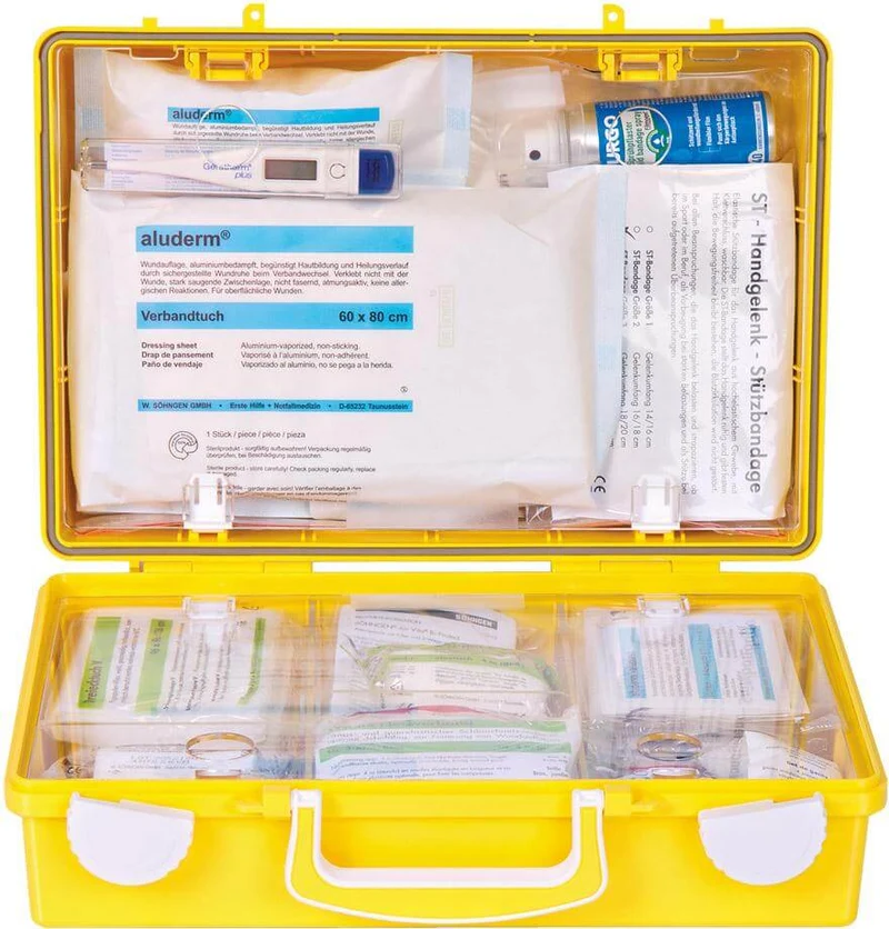 Trousse de premiers secours SÖHNGEN, Extra Office, DIN 13157, jaune