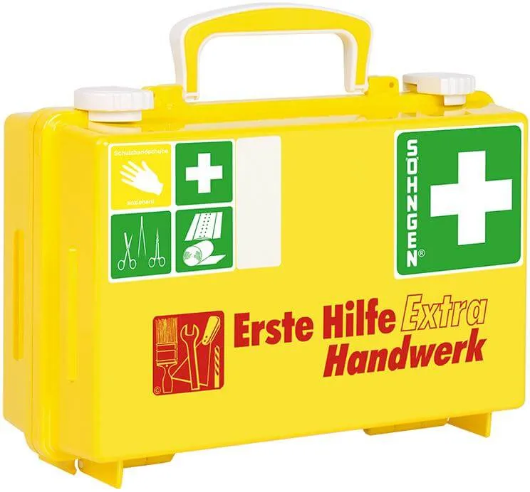 Trousse de premiers secours SÖHNGEN, Extra Handwerk, DIN 13157, jaune