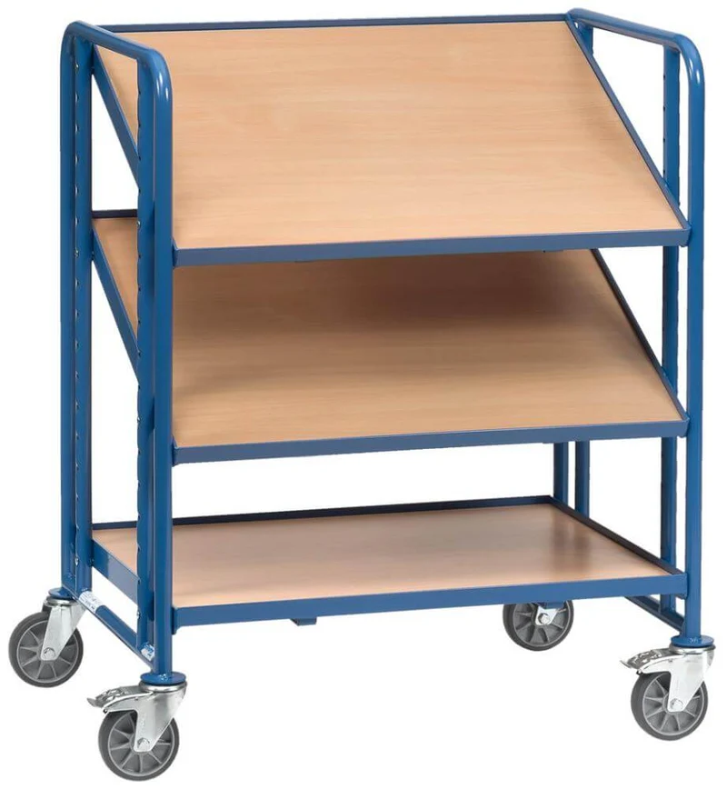 Chariot caisse euro FETRA, 2391 200kg 3 étagères 825x610mm bois Fetra