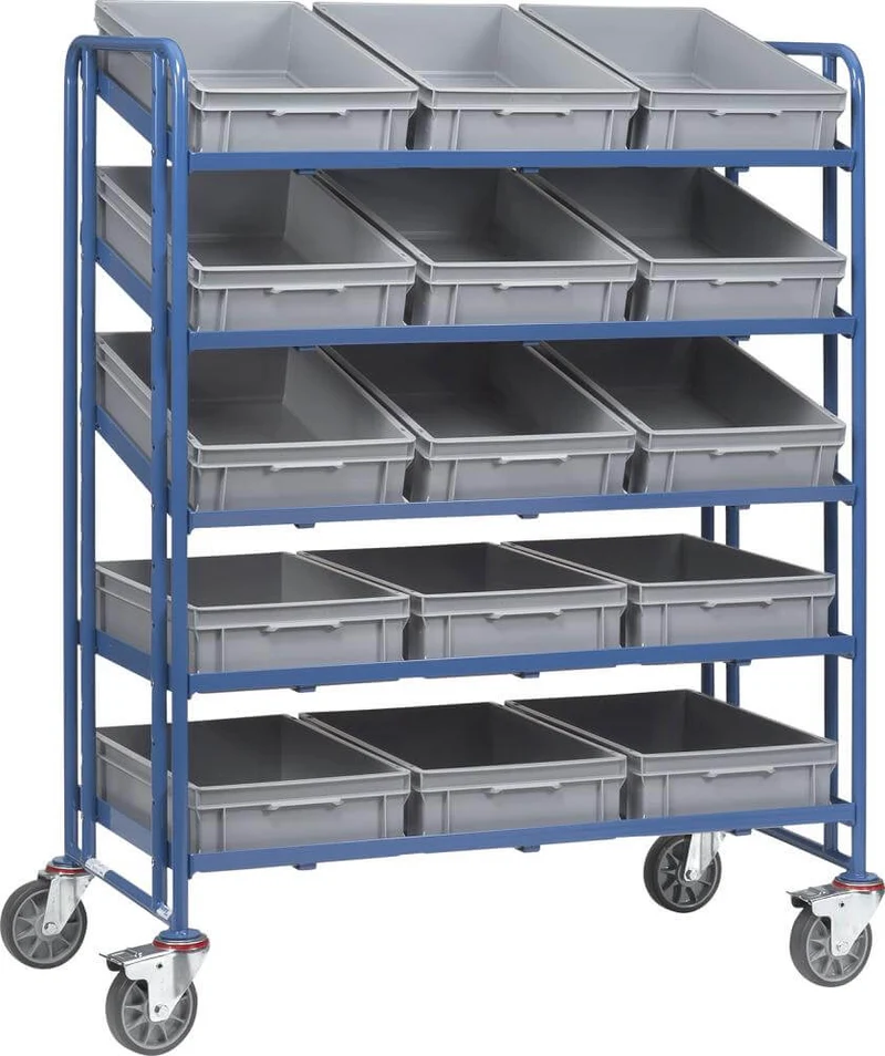 Chariot porte-bacs Euro FETRA, 1399 15 cartons, 300 kg 1240x610