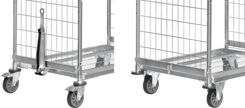 Barre d'attelage FETRA et attelage pour wagon de 550 de largeur