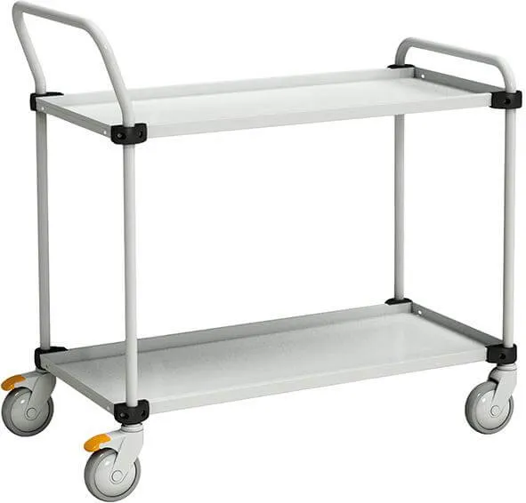 Chariot à étagères ESD NEUTRE, TRTA D635xL900xH1015mm, 2 étagères.