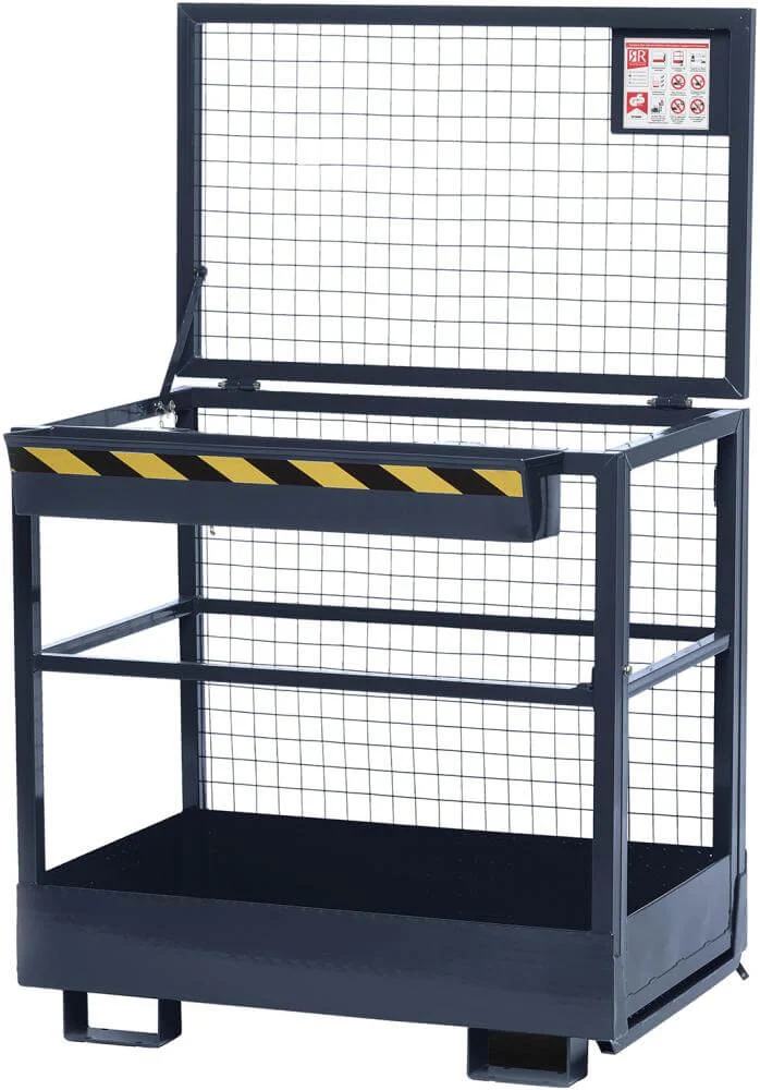 Panier de travail NEUTRE, type RAK 1200x800x1900 mm capacité de charge 300 kg RAL 7016 gris anthracite