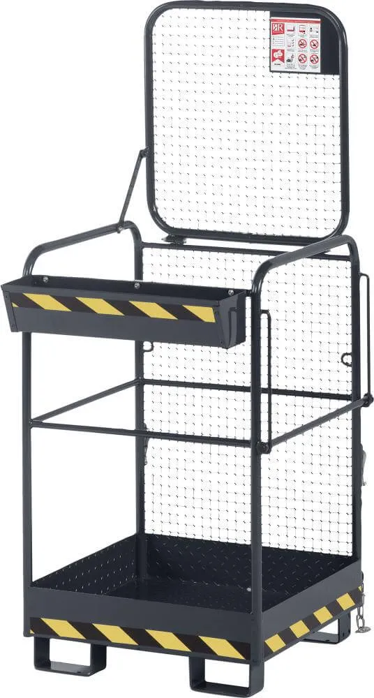 Panier de travail NEUTRE, type RAK-One 800x800x1900 mm capacité de charge 240 kg RAL 7016 gris anthracite