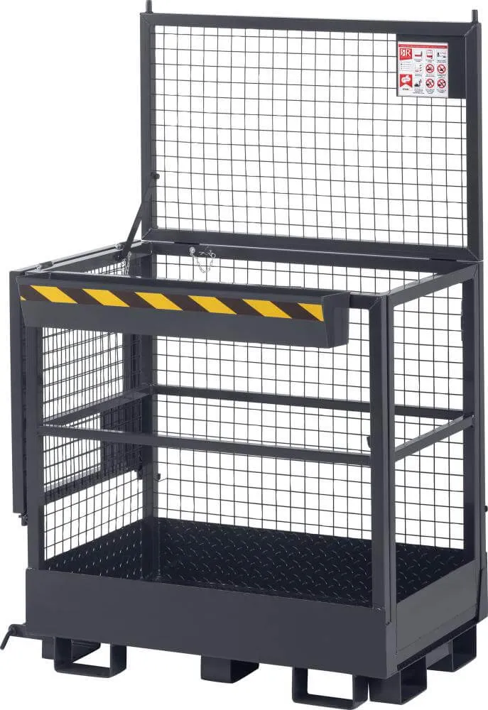 Panier de travail NEUTRE, type RAK-Duo 1200x800x1950 mm capacité de charge 300 kg RAL 7016 gris anthracite