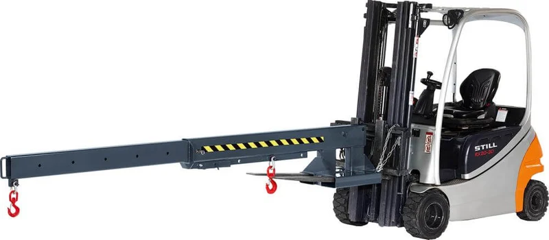 Bras de grue NEUTRE, type RKA-5, extensible 6 fois, 5000 kg, non réglable, 2220-3720, RAL 7016, gris anthracite