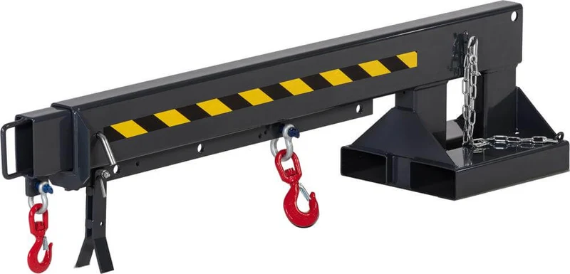 Bras de grue NEUTRE, type RKA-3, extensible 6 fois, 3000 kg, non réglable, 2220-3720, RAL 7016, gris anthracite