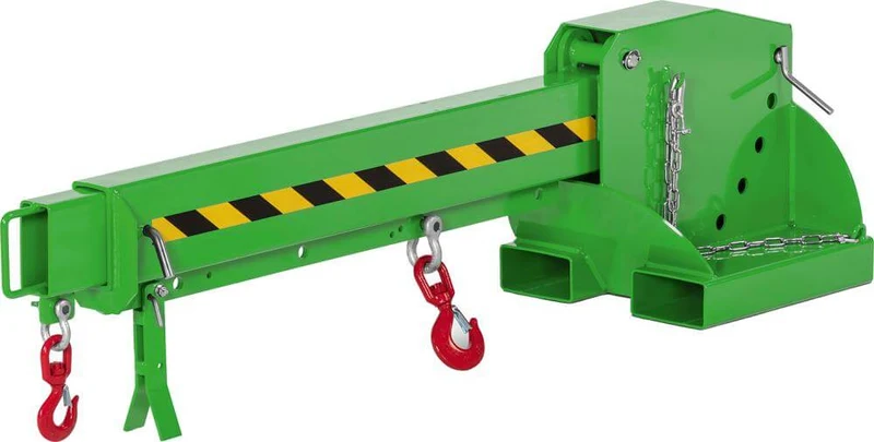 Bras de grue NEUTRAL, type RKT-3 extensible 6 fois, 3000 kg, réglable 5 fois, 2260-3760, RAL 6018 vert-jaune.