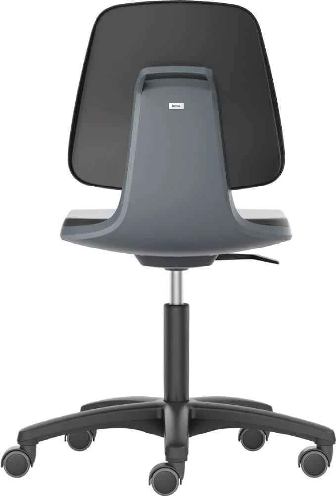 BIMOS, Chaise de travail Bimos Labsit 2, PU anthracite, hauteur d'assise 450-650 mm avec roulettes