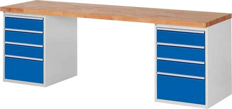 Établi RAU, modèle 7510 B 2500xP 700xH 840mm